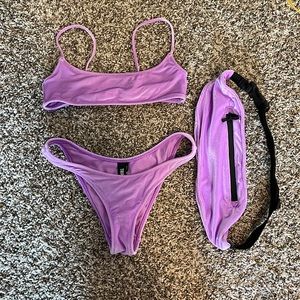 Velvet Triangl Bikini with matching Fanny pack